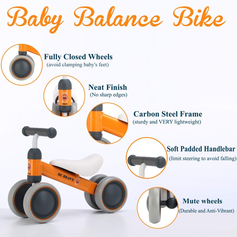 BEKILOLE Balance Bike Toys for 1 2 3 Year Old Boy Gifts, 10-36 Month Toddler Balance Bike,First Riding on Toys, One Year Old Boy Birthday Gifts, 1st Birthday Gifts (Blue) - Image 4